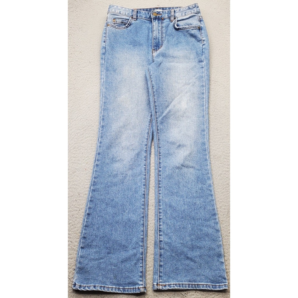 Billabong Bootcut Jeans Womens 25 Blue Denim Faded Stretwear Grunge 5-Pocket